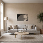 Golden Ratio Fibonacci Spiral Geometric Metal Wall Art in a modern home | Cutts & Pieces Egypt