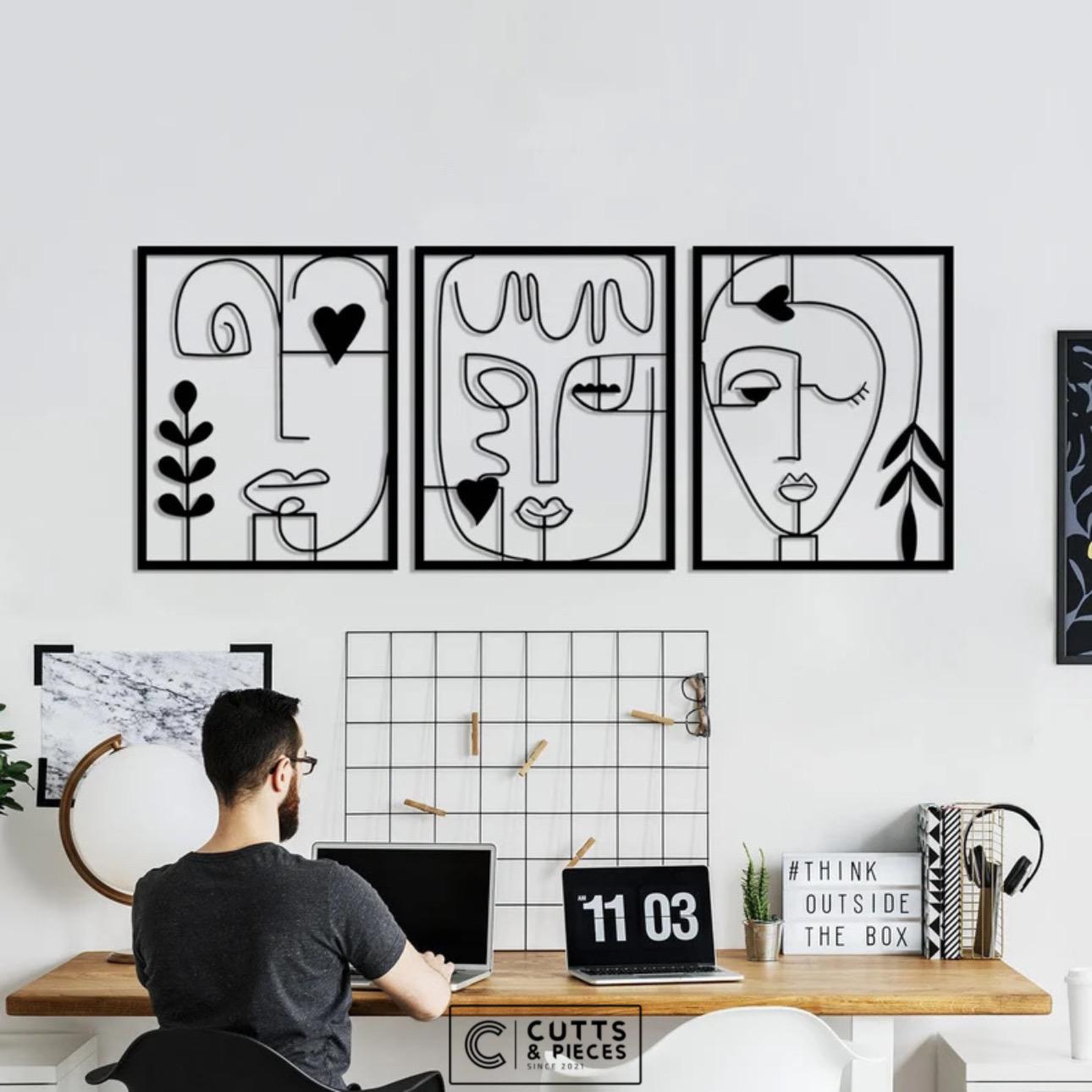 Picasso Abstract 3X Pieces